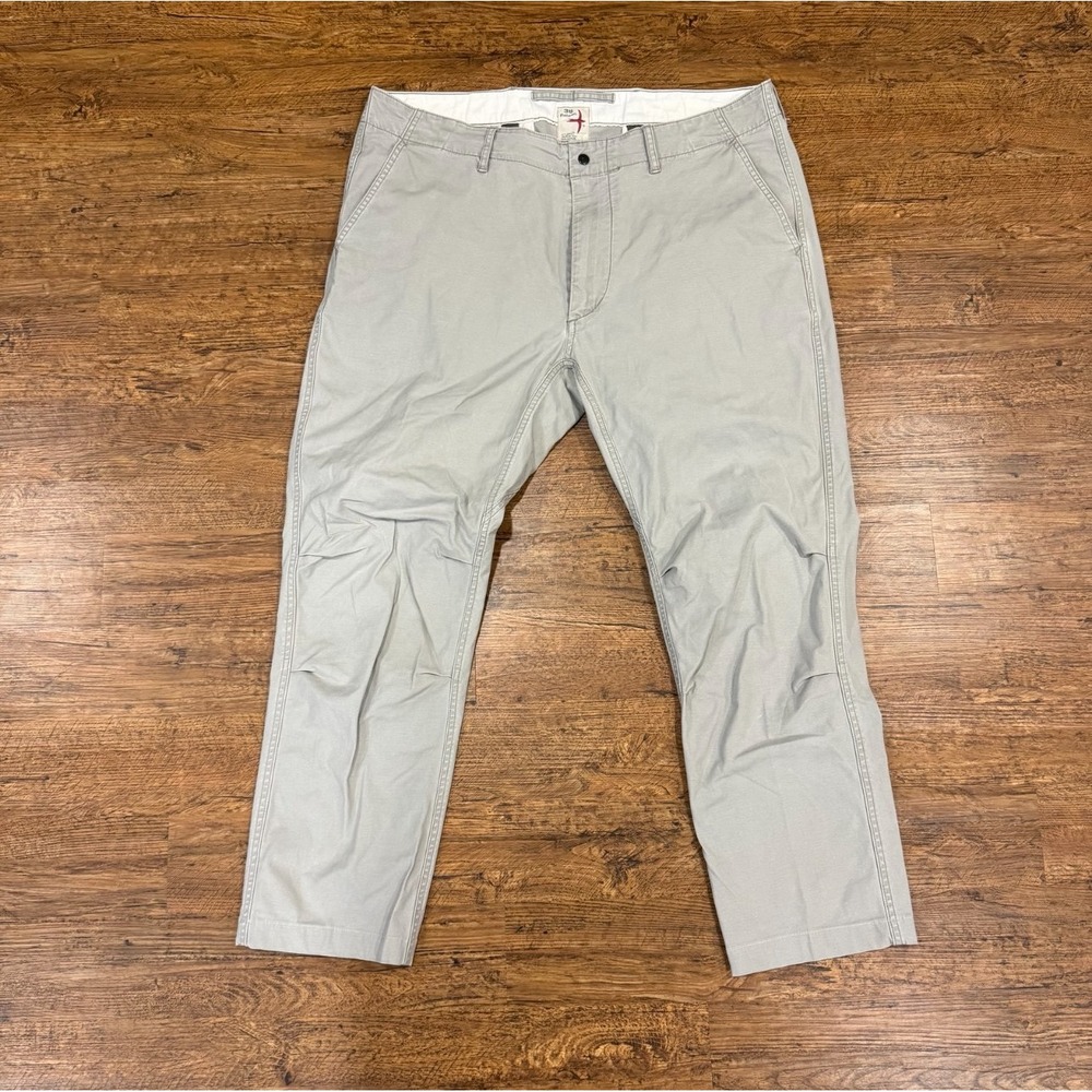 Relwen Light Gray Casual Outdoor Preppy Work Chino Pants‎ Trousers Men's 38x27